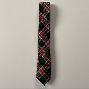 Crewcuts Tie Plaid Size 52” Age 10-17 Boys Preppy Black Green Red EUC Worn 1X